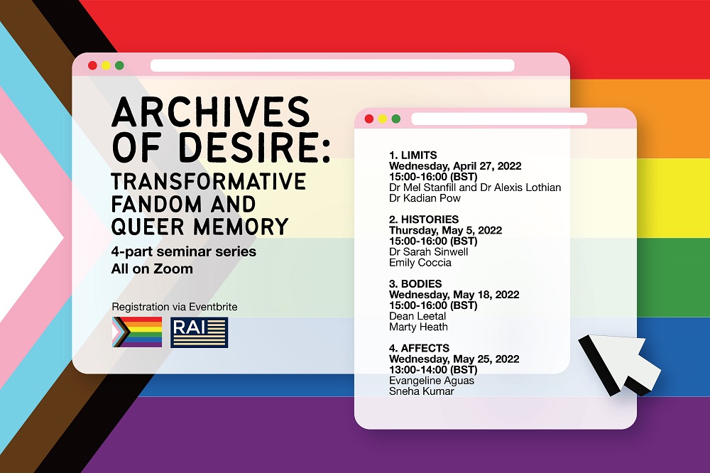 Unirse Pelágico taller Archives of Desire: Transformative Fandom and Queer Memory – 3. Bodies |  Rothermere American Institute