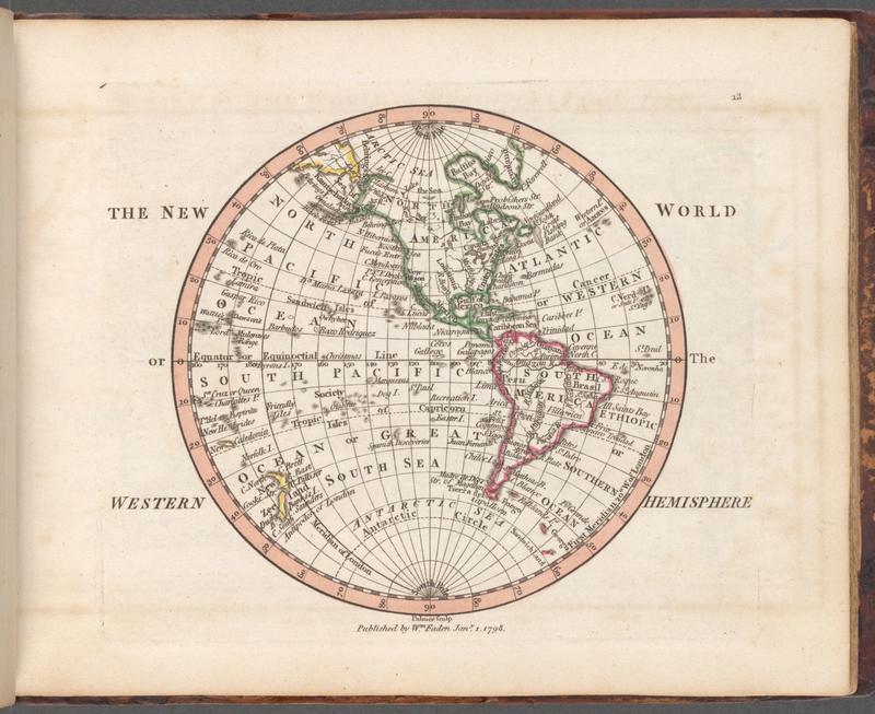 The New World: Western Hemisphere (From The New York Public Library, public domain in the US)