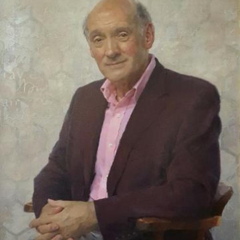 a painted portrait of Richard Carwardine
