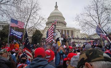 2021 storming of the United States Capitol DSC09254-2 (50820534063) (retouched), © Tyler Merbler via Wikimedia Commons, CC BY 2.0