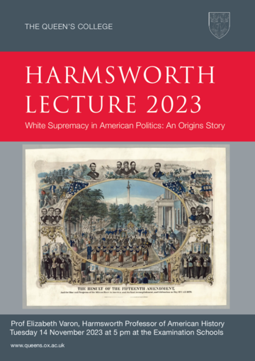 Harmsworth Lecture 2023 poster
