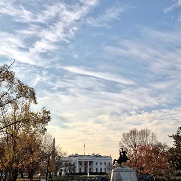 Morning view of the White House