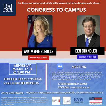 congress to campus event flyer