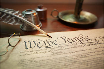Candle quill and inkwell with constitution of the pljcqbv Candle quill and inkwell with constitution of the pljcqbv