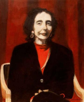 Joyce Carol Oates (2011) by Gavin Cologne-Brookes, oil on canvas